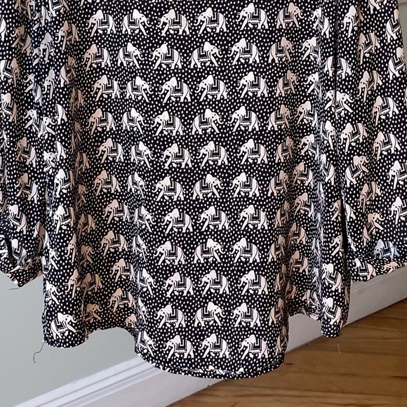Pixley Elephant Print Blouse Women’s Medium - Picture 3 of 10